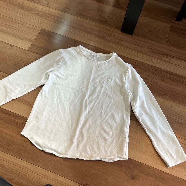 【●送料無料●即決】ZARA キッズ 140cm ロンT ホワイト 長袖Tシャツ カットソー
