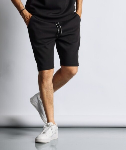 The DUFFER of ST.GEORGE 【BLACK LABEL】 T-400 SMOOTH:セットアップ クライミング ショートパンツ【XL】【Black】【2024/SS】