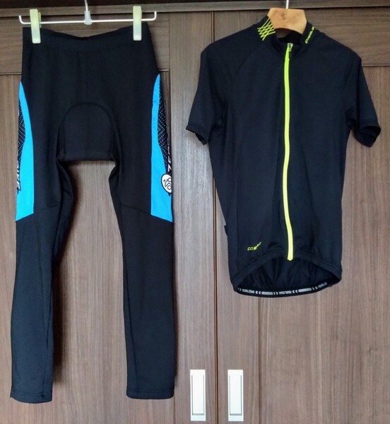 送料無料パールイズミ上着M+ZERO BIKEレーサーパンツL未使用サイクリングジャージ上下セット即決ウエア新品RAPHAフリマ自転車サイクルCRAFT