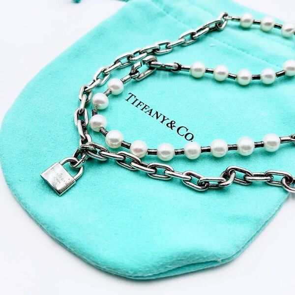 ティファニー ハードウェア パールロック ネックレス tiffany