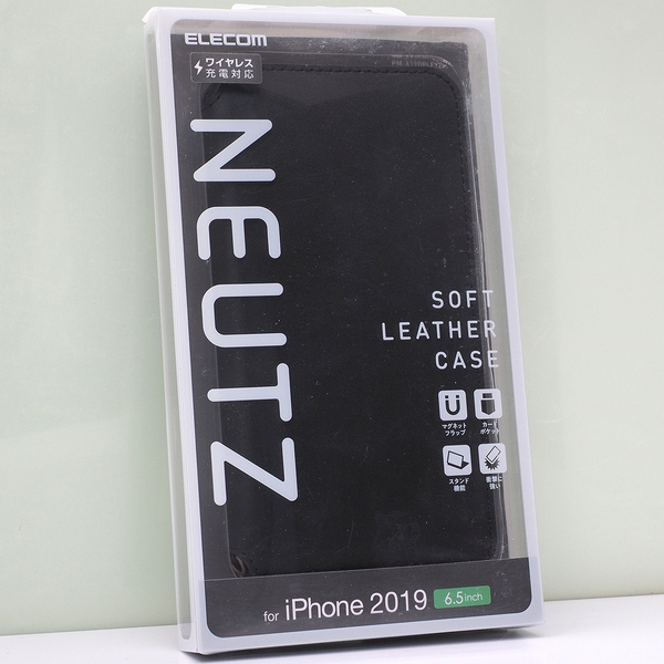Apple iPhone 11 Pro Max (6.5インチ) 用 NEUTZ 手帳型ケース ソフトレザーケース 耐衝撃TPU素材 ブラック 未使用品 iPhone11ProMaxケース