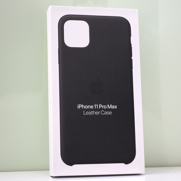 Apple iPhone 11 Pro Max (6.5インチ)用 アップル 純正 レザーケース 本革 Leather Case Black ブラック 黒 未使用