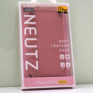 Apple iPhone 11 Pro (5.8インチ)用 ELECOM NEUTZ 手帳型ケース ソフトレザーケース 磁石付 ピンク 未使用品 iPhone11Pro ケース
