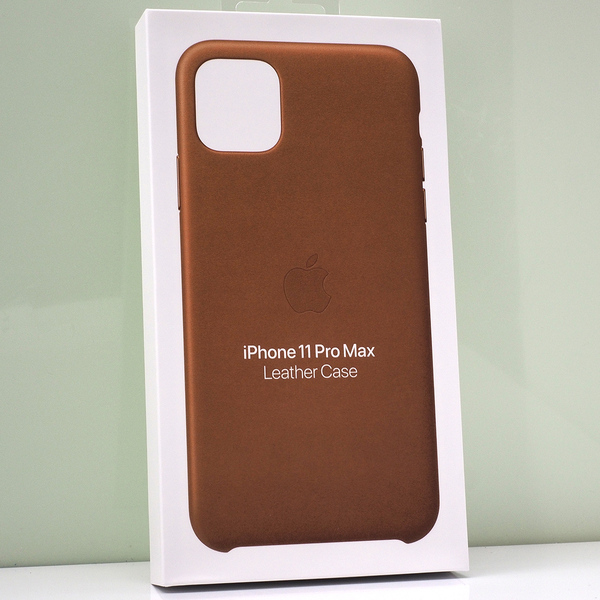 Apple iPhone 11 Pro Max (6.5インチ)用 アップル 純正 レザーケース 本革 Leather Case Saddle Brown サドルブラウン 茶色 未使用