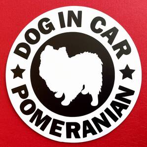 犬(ポメラニアン)マグネット ステッカー 防水 車用【匿名配送】