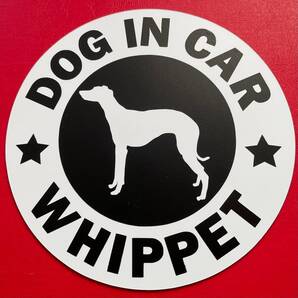 犬(ウイペット)マグネット ステッカー 防水 車用【匿名配送】