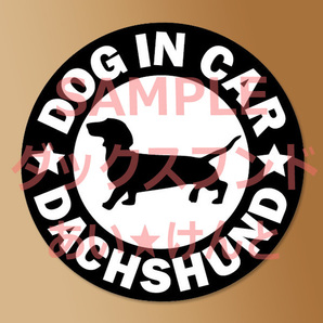 犬【ダックス フンド スムース】黒 マグネット ステッカー 防水 車用【匿名配送】
