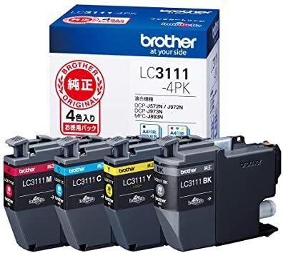 ★純正★ブラザー プリンタ インクカートリッジ4色パック LC3111-4PK 期限2027年4月