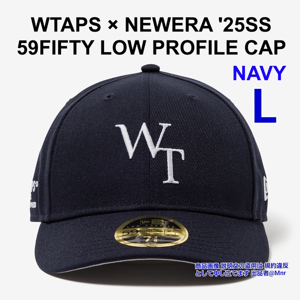 WTAPS 59FIFTY LOW PROFILE CAP POLY. TWILL. NEWERA NAVY L ダブルタップス ニューエラ コラボ キャップ ベースボールキャップ 2025