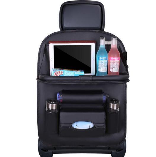 シートバックポケット ブラック 黒 後部座席 多機能 収納 カー用品