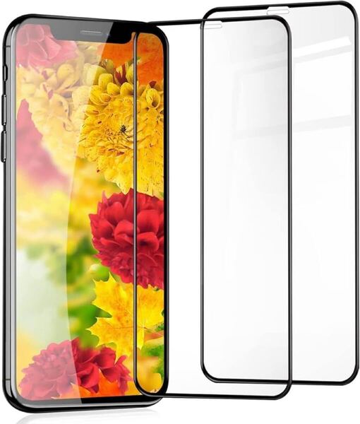 2309294 2枚セット 】iPhoneX/XS ガラスフィルム 全面保護 iPhone11PRO 用 ガラス フィルム アイフォンX/XS/11pro 保護フィルム あいふお
