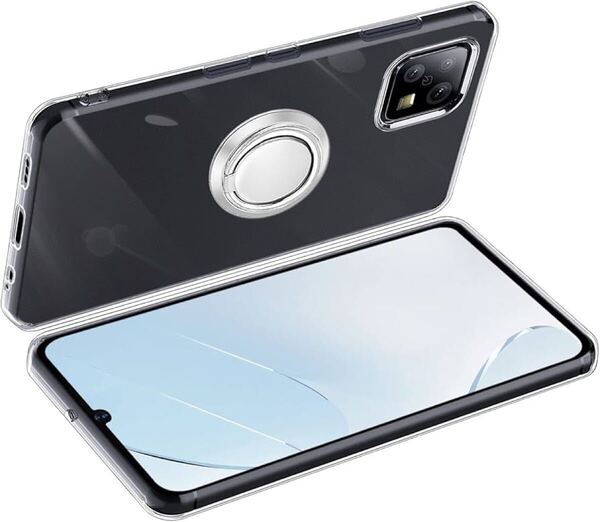 2317500☆ Dunluluoyin AQUOS sense6 ケース クリア リング付き シリコン 耐衝撃 TPU アクオスセンス 6 SH-54B SHG05 カバー 透明 耐久