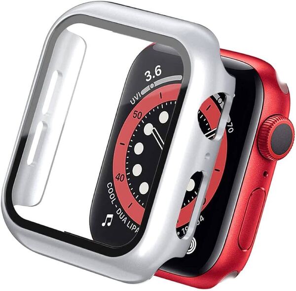 2309268 Apple Watch ケース 強化ガラスタイプ 保護 カバー 38mm Series 9/8/SE/7/6/5/4 ガラスケース 9H アップルウォッチ用 一体型 簡単