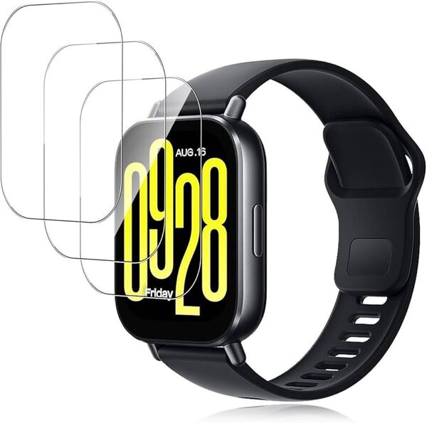 2306020☆ 【3枚セッ】For Redmi Watch 5 Active フィルム Mosasa Redmi Watch 5 Active ガラスフィルム 衝撃吸収 9H硬度 保護フィルム