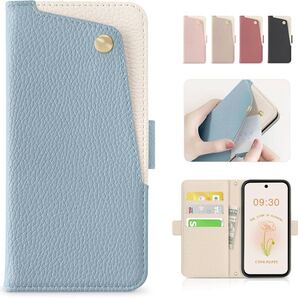 2317527☆ CASSYOOK Google Pixel 9 Pro XL ケース 手帳型 google pixel9 Pro xl カバー カードポケット付き Pixel 9 Pro XL (ブルー)