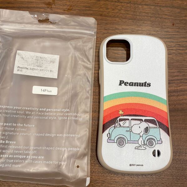 2317538☆ PEANUTS/ピーナッツ スヌーピー iPhone 14 Plus スマホケース ストラップホール付き