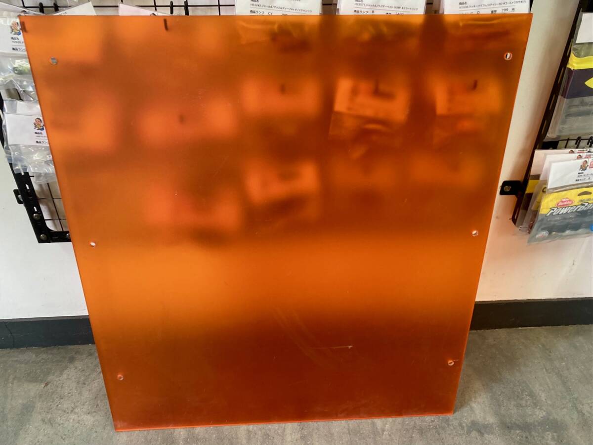 [ б/у ] большой акриловая пластина 73cm x 82cm x 8cm orange осмотр ) construction край материал FRP