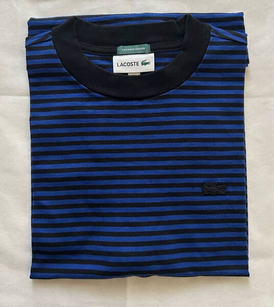LACOSTE (ラコステ) 別注 ボーダーTシャツ LACOSTE for EDIFICE 30周年別注モデル ネイビー 3