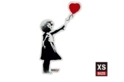 バンクシー ステッカーBalloon Girl 010 XS