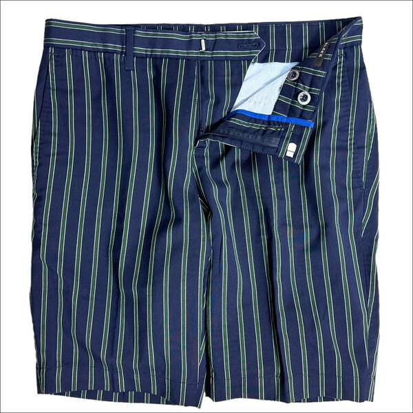 J6227 美品 PT01 BERMUDA バミューダ ハーフスラックスパンツ スラックスショーツ ネイビー 44