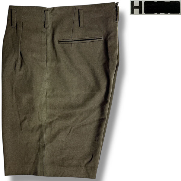 J3553 美品 エイチビューティアンドユース 2プリーツショーツ ハーフパンツ ショートパンツ オリーブ M H BEAUTY&YOUTH