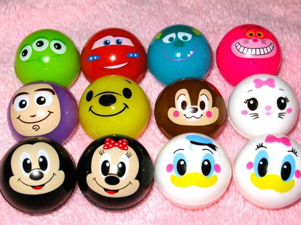 【ディズニー スーパーボール 12個セット】ミッキーマウス ミニーマウス 可愛い かわいい ドナルドダック デイジー くまのプーさん チップ