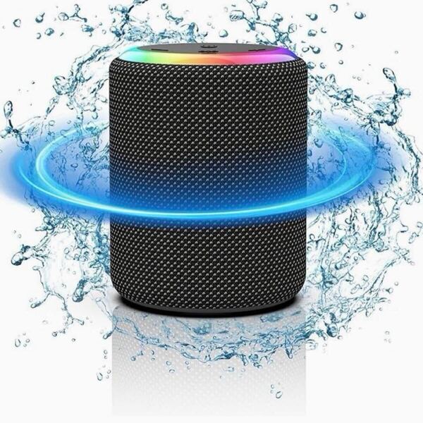 スピーカー ポータブル 小型 IPX7防水 Bluetooth5.3 日本語説明書 お風呂 HiFi高音質 2台ペアリング スマホ対応 通話 360°全方位サウンド
