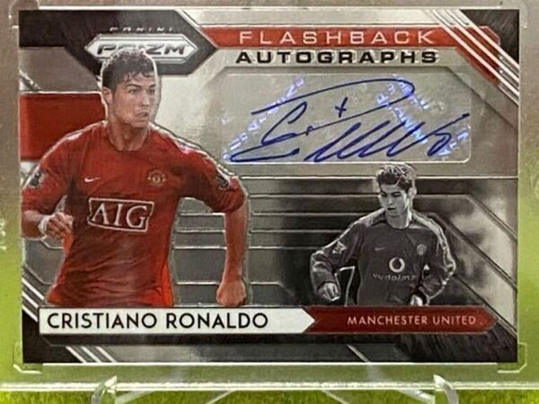【ロナウド サイン枠内】PANINI PRIZM PREMIER LEAGUE SOCCER 2020 CRISTIANO RONALDO AUTO クリスティアーノ・ロナウド サイン マグホ付