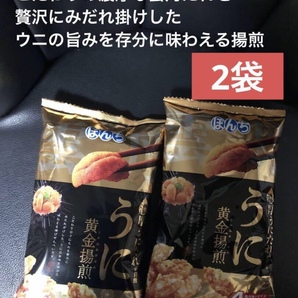 レアぼんち揚 濃厚 うに黄金揚煎 2袋セット 送料込