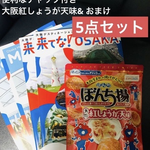 期間限定ぼんち揚 大阪万博パッケージ 大阪紅しょうが天味&おまけ付き (5点セット) 送料込