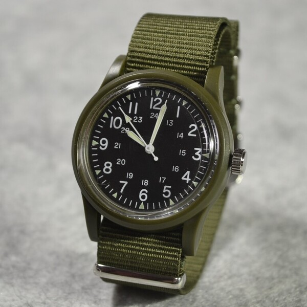 MIL-W-46374 GG-W-113 レプリカ ミリタリーウォッチ US 米軍 ベトナム NATOベルト TIMEX HAMILTON キャンパー