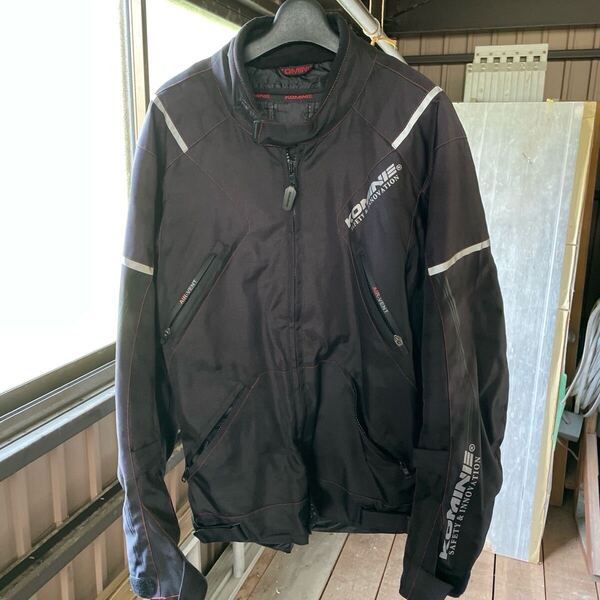 コミネ KOMINE ライディングジャケット ウインタージャケット 2XL ブラック バイクウェア