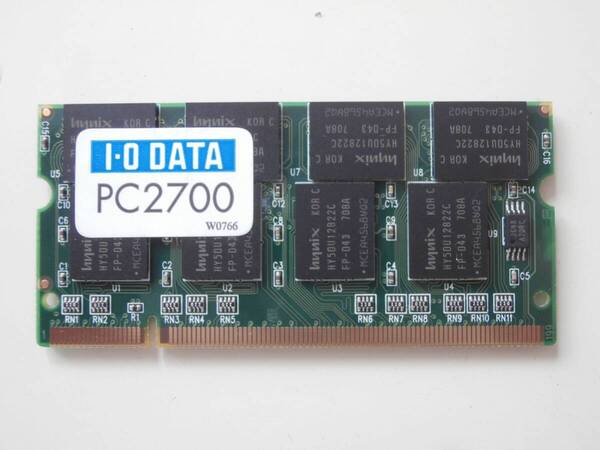 DDR333 PC2700 200Pin 1GB hynixチップ ノート用メモリ
