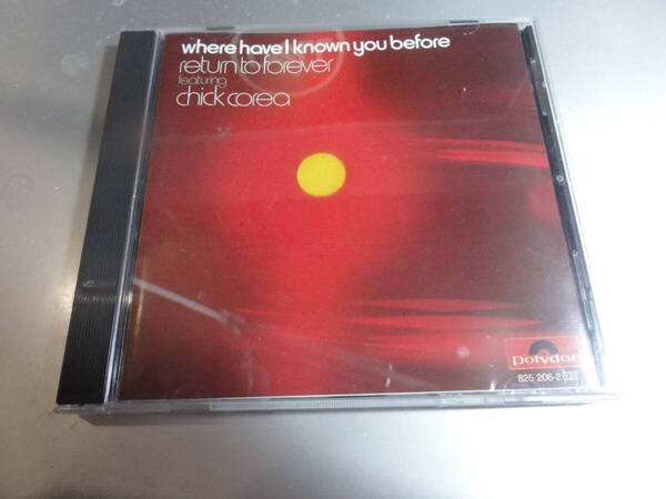 CHICK COREA チックコリア WHERE HAVEL KNOWN YOU BEFORE 高音質 西ドイツ盤 蒸着仕様
