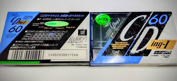 TDK CDing 1 60 ノーマルポジション カセットテープ2本セット【未開封新品】