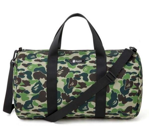 BAPE◆A BATHING APE/迷彩カモ◆ア ベイシング エイプ◆ビッグダッフルバッグ◆CAMO/カモ/付録ノベルティ