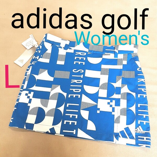 【新品】 adidas GOLF アディダスゴルフ レディースL ゴルフスカート ゴルフウェア ゴルフミニスカート ストレッチスカート インナー