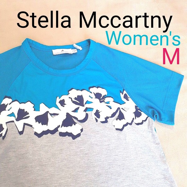 【超美品】adidas アディダス Stella Mccartny ステラマッカートニー レディースM スポーツウェア Tシャツ ピラティス ヨガ フィットネス