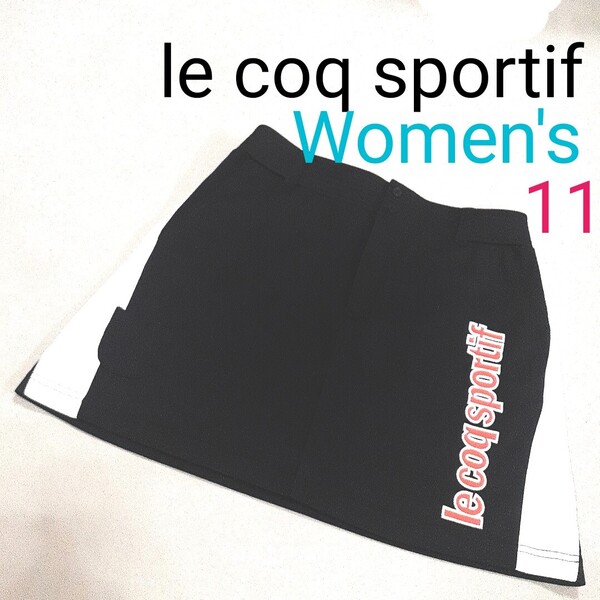 【超美品】le coq sportif ルコックスポルティフ レディース11 L相当 ゴルフスカート ストレッチスカート ゴルフウェア ゴルフスカート