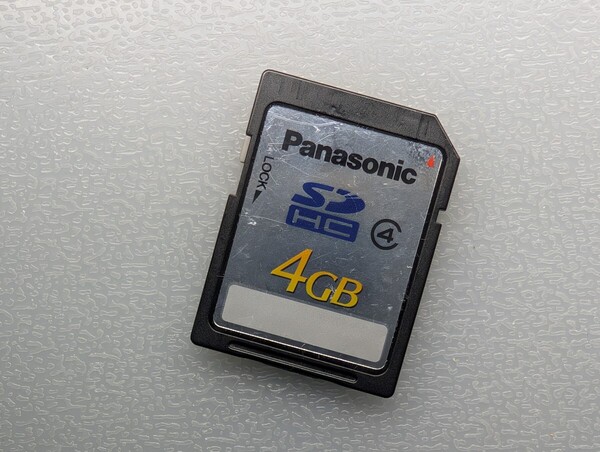 Panasonic SDHCカード 4GB Class4 RP-SDP04G ケース付き パナソニック SDカード メモリーカード 動作確認済み