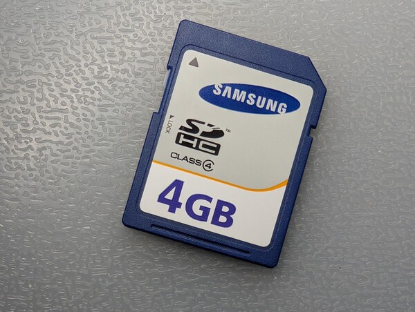 SAMSUNG SDHCカード 4GB Class4 ケース付き サムソン SDカード メモリーカード 動作確認済み