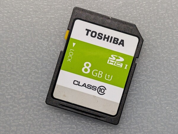 TOSHIBA SDHCカード 8GB UHS-I U1 Class10 ケース付き 東芝 SDカード メモリーカード 動作確認済み