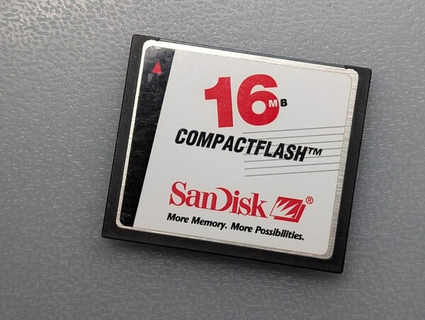 SanDisk CompactFlash 16MB CFカード ケース付き サンディスク コンパクトフラッシュ メモリーカード 動作確認済み