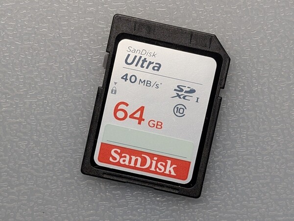 SanDisk Ultra SDXCカード 64GB UHS-I Class10 40MB/s ケース付き サンディスク SDカード メモリーカード 動作確認済み