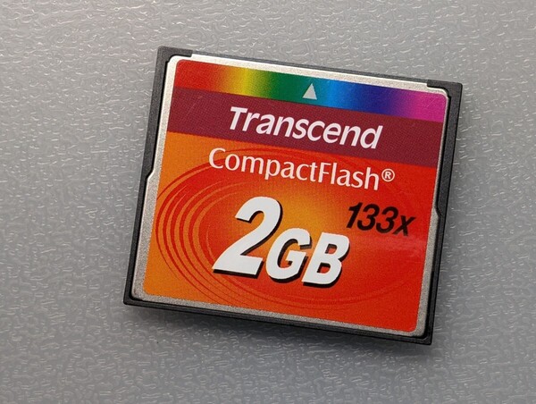 Transcend CompactFlash 2GB 133x CFカード ケース付き トランセンド コンパクトフラッシュ メモリーカード 動作確認済み