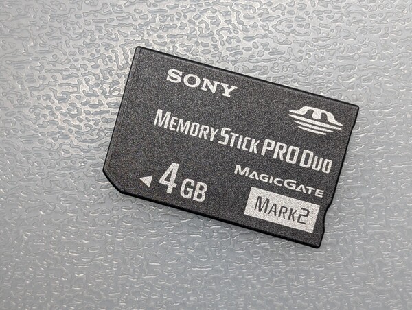 SONY Memory Stick PRO Duo 4GB MS-MT4G ケース付き ソニー メモリースティック プロ デュオ PSP メモリーカード 動作確認済み