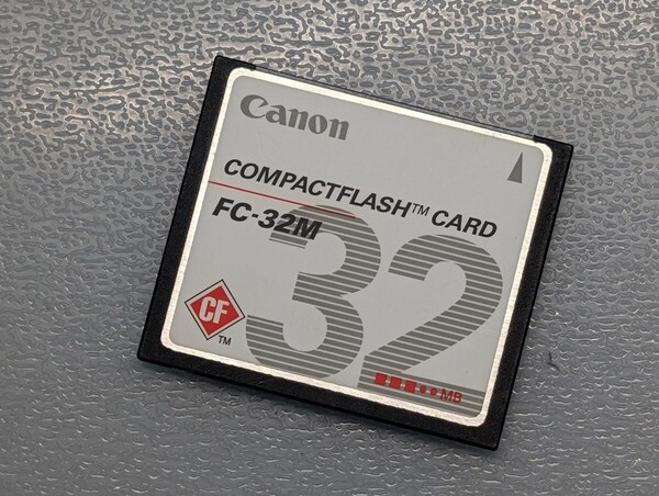 Canon COMPACTFLASH CARD 32MB FC-32M CFカード ケース付き キャノン コンパクトフラッシュ メモリーカード 動作確認済み