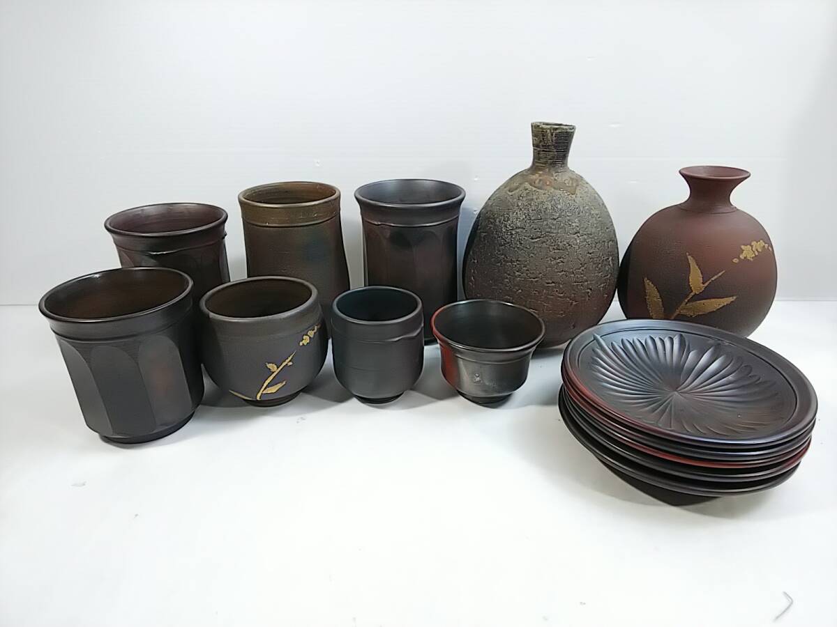 希少 秀逸作! 小西洋平 窯変 常滑 花瓶 壺 陶器 花生 茶器 共箱 共布 希少 秀逸作! 小西洋平 窯変 常滑 花瓶 壺 陶器 花生 茶器 共箱