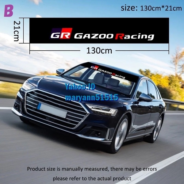 GR Gazoo Racing 大判ステッカー TOYOTA トヨタ ウィンドウ フィルム ハチマキ リア デカール TRD 86 スープラ カローラ プリウス C-HR