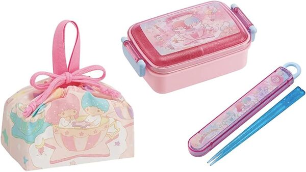 新品未開封◆Skaterお弁当箱3点セット◆リトルツインスターズキキララ/サンリオ450mlランチボックスお箸お弁当袋 子供キッズ女の子 日本製